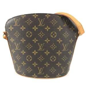 LOUIS VUITTON Brown Monogram Canvas Pochette Shoulder Bag